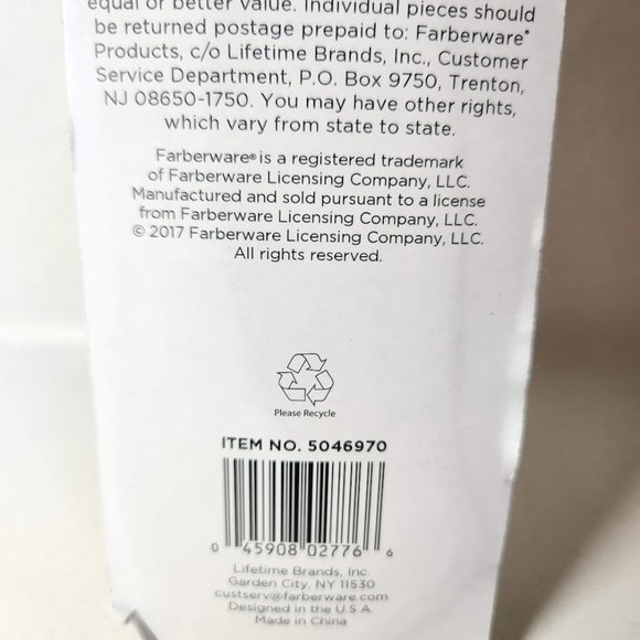 NEW FARBERWARE Classic 7" 7 Inch Stainless Steel Kitchen Knife Tools Utensils - Picture 6 of 6